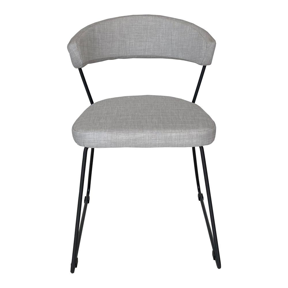 Moe's Home Collection Set of Two Adria Dining Chair Gray Rustic