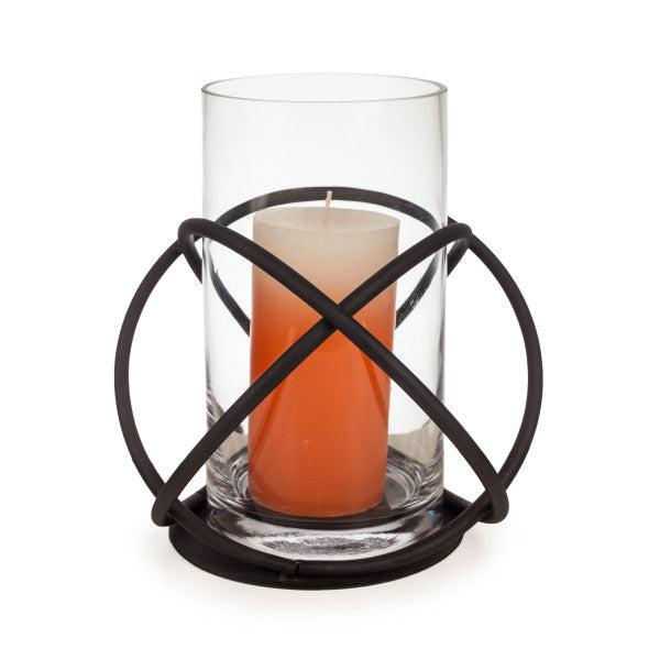 Danya B Large Metal and Glass Orbit Hurricane Candleholder (KF219)