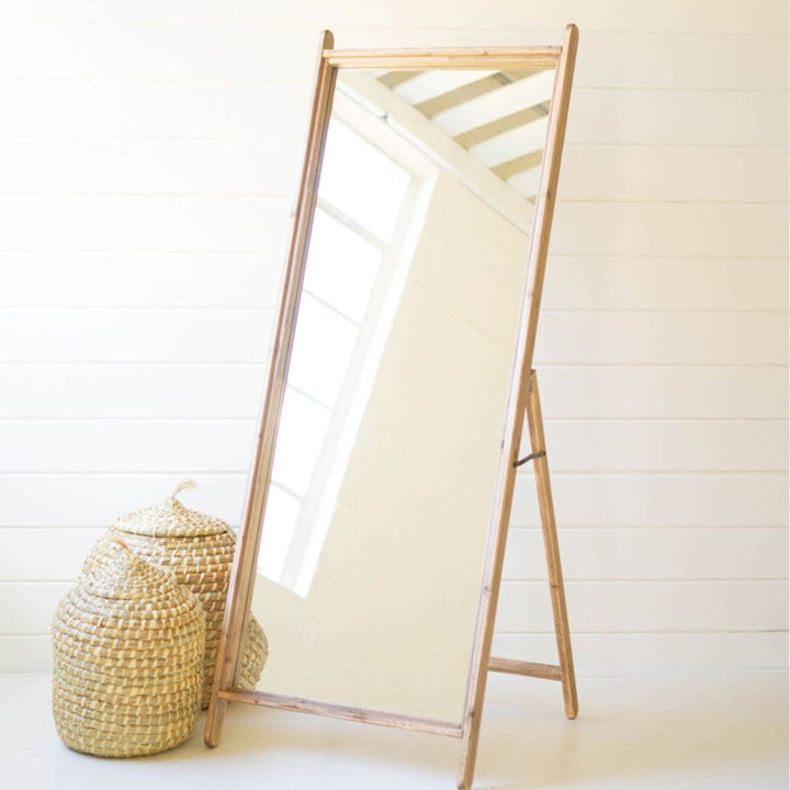 Kalalou 63 in. Wood Framed Floor Mirror