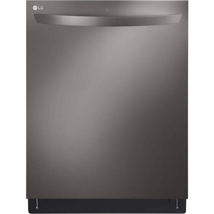 LG 24 in. Top Control Wi-Fi Enabled Dishwasher with TrueSteam and 3rd Rack in Black Stainless Steel (LDTS5552D)