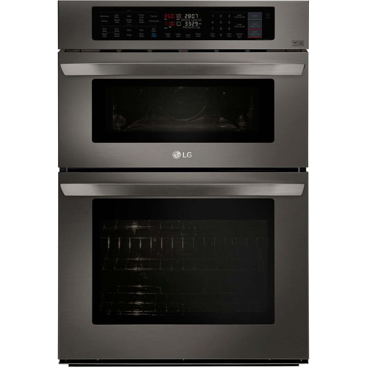 LG 30 in. Combi Wall Oven in Black Stainless Steel (LWC3063BD)
