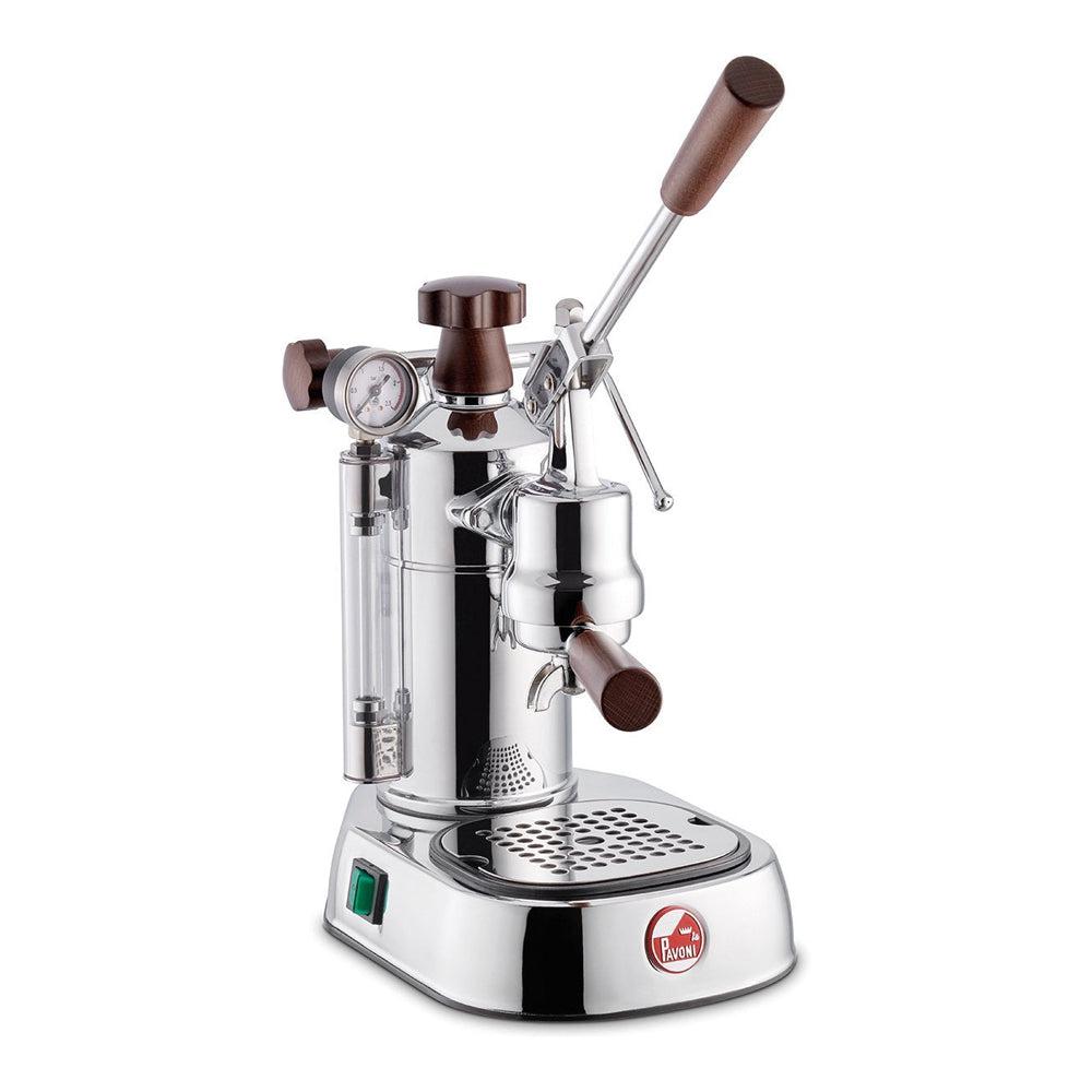 La Pavoni Professional Espresso Machine in Chrome/Black/Wood (PCW