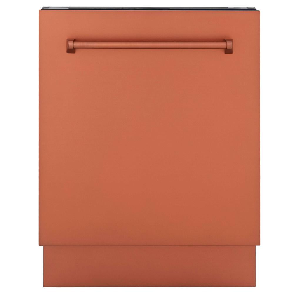 ZLINE 24" 3rd Rack Dishwasher with Copper Panel (DWVC24) Rustic Kitchen & Bath