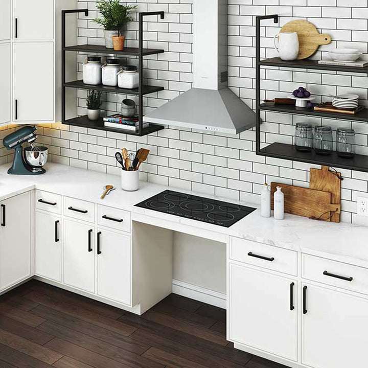 Faber Classica Plus Wall Mount Range Hood With Size Options In Stainless Steel