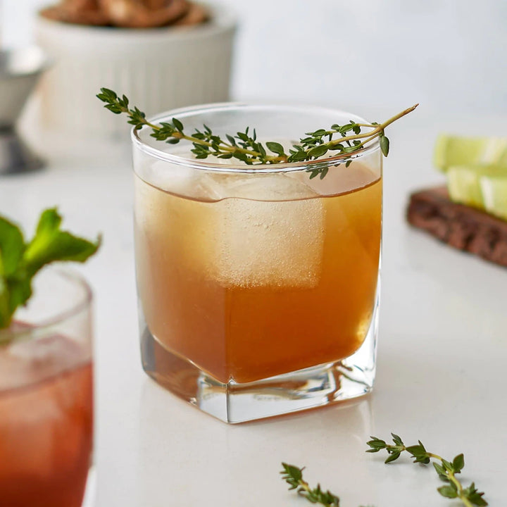 Whiskey and Wine Design 10 oz. Old Fashioned Cocktail Glasses - Set of 2