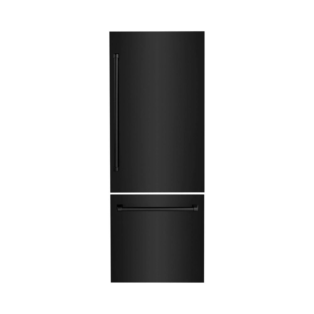 Panels & Handles Only ZLINE 30 in. Refrigerator Panels in Black Stain