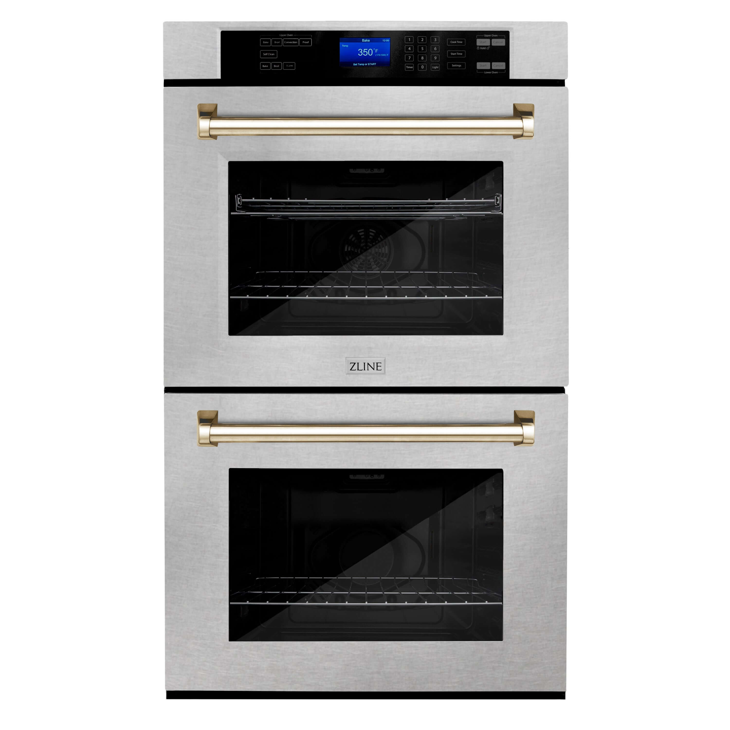 ZLINE 30 in. Autograph Edition Electric Double Wall Oven in DuraSnow