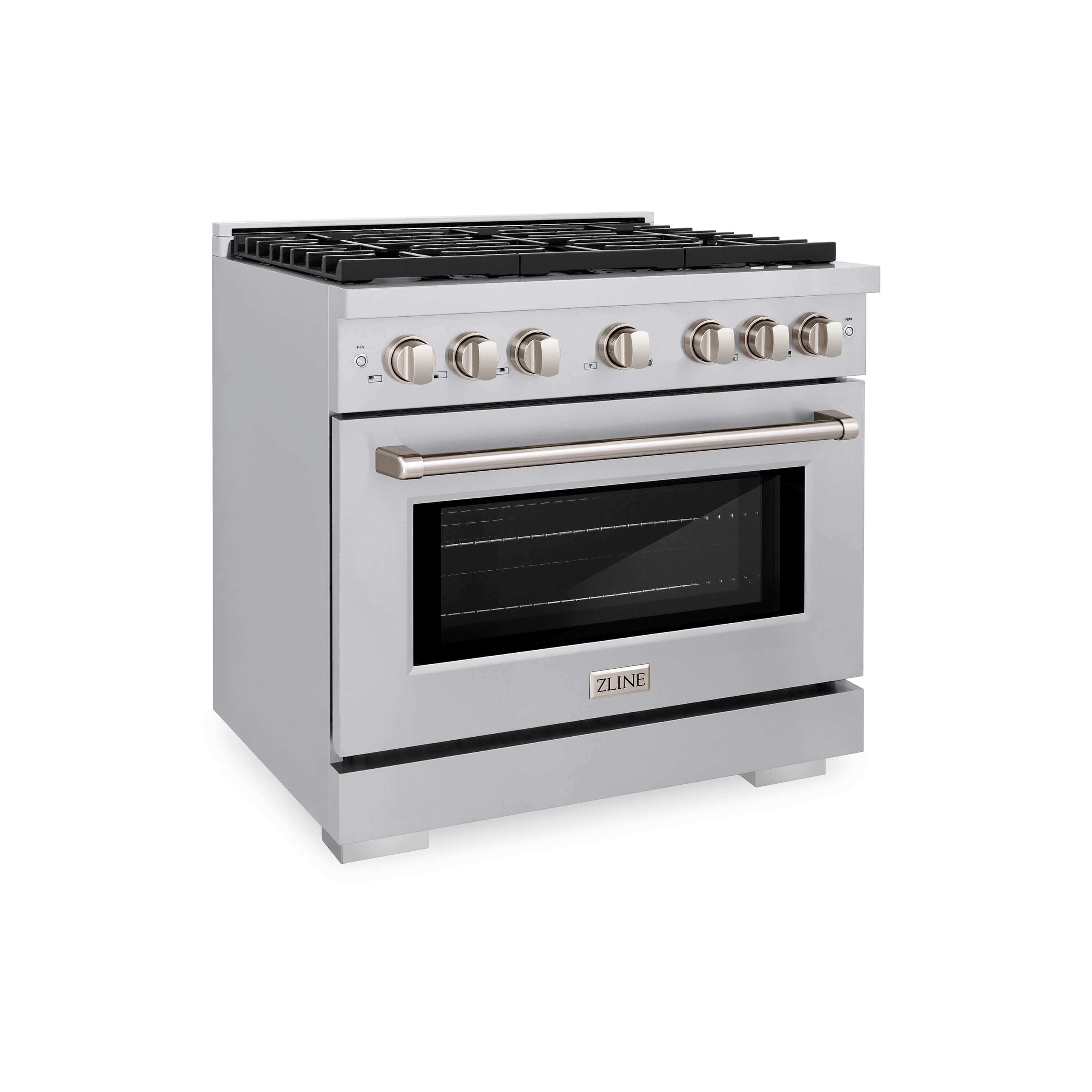 ZLINE 36" 6 Burner Gas Range with Convection in Stainless Steel (SGR36)