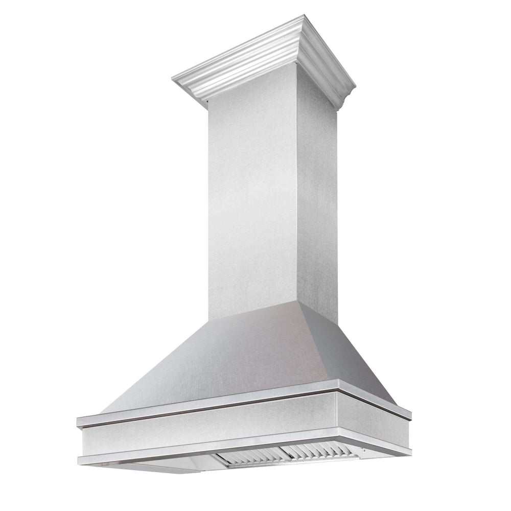 ZLINE Designer Series DuraSnow Wall Mount Range Hood (8656S) 36 Inch
